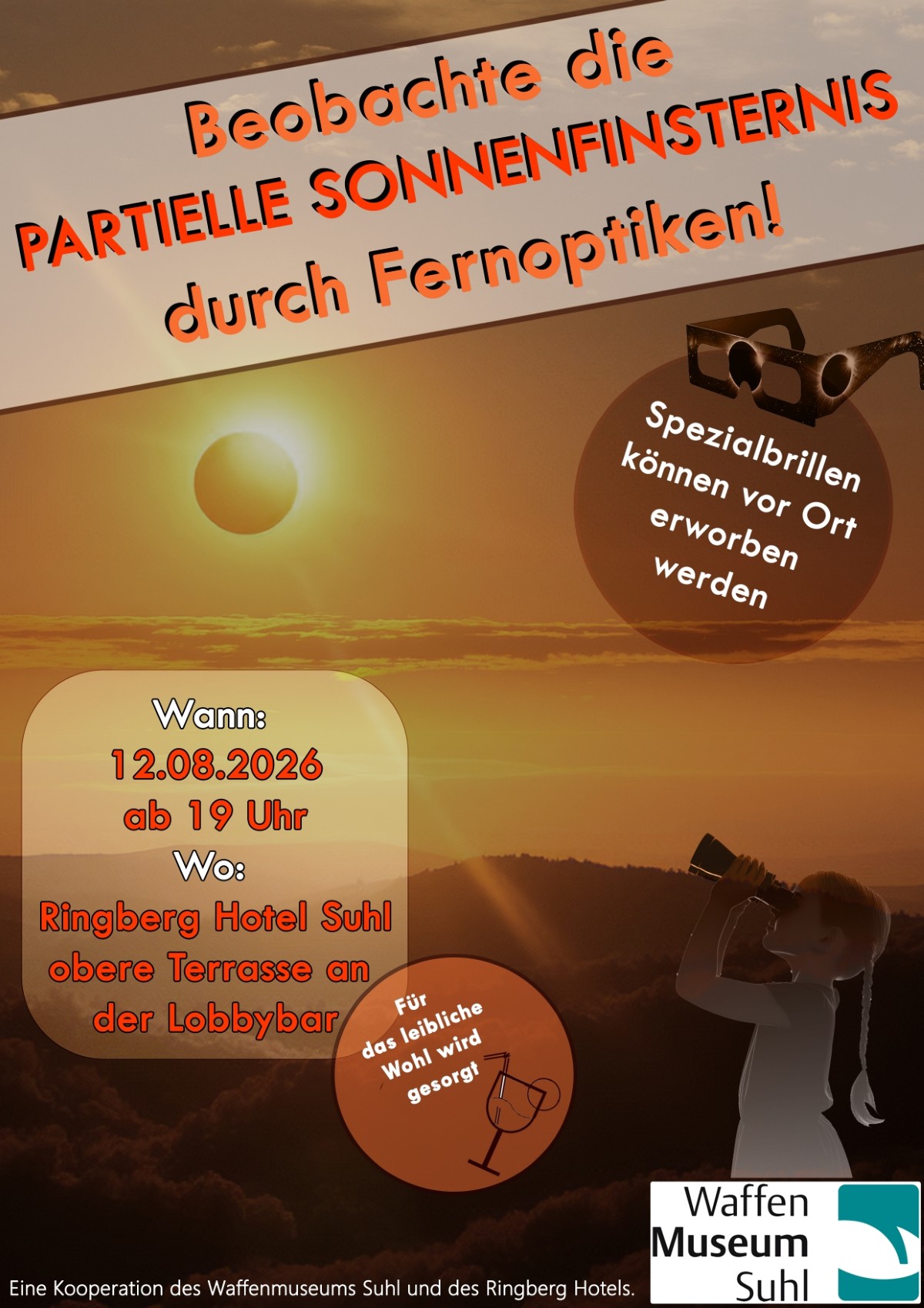 Plakat Sonnenfinsternis August 2026